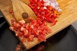 Доматена супа с морски дарове